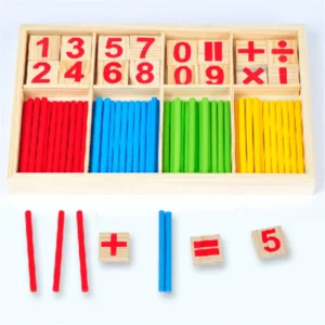 bâtons de comptage en bois montessori mathématique