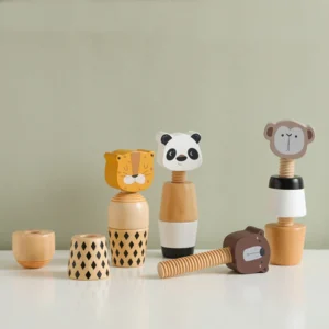 jeu en bois à visser montessori