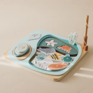 puzzle pêche en bois montessori