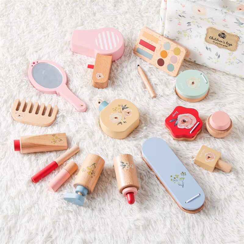 Set de maquillage en bois montessori