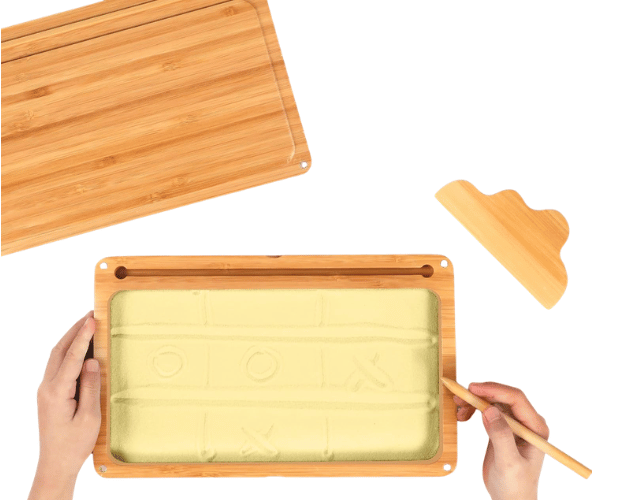 plateau d'écriture sur sable montessori
