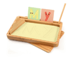 plateau d'écriture sur sable montessori