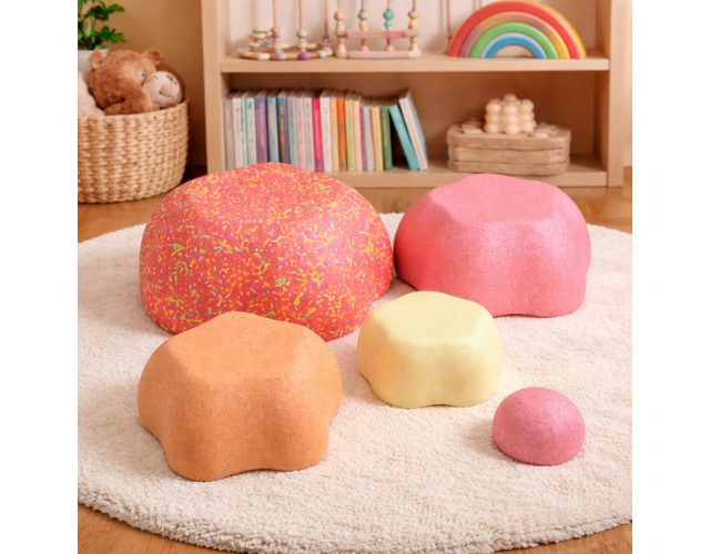 set de 5 dalles d'équilibre enfant motricité