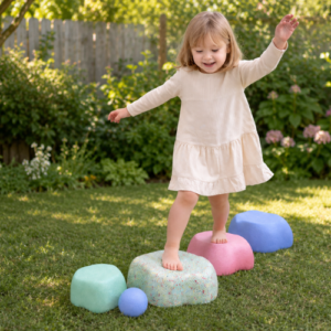set de 5 dalles d'équilibre enfant motricité