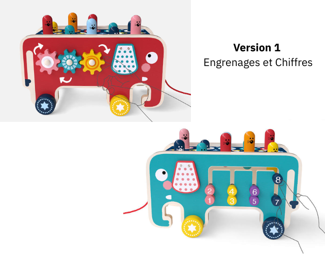 jouet montessori l'éléphant