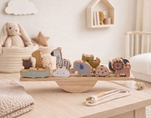 jouet montessori animaux en bois