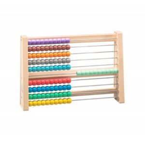 boulier cadre de comptage 100 billes en bois wissner
