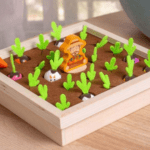 Jeu de récolte de carotte et radis en bois