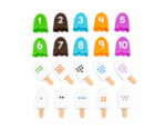 jeu de comptage mathématique glaces