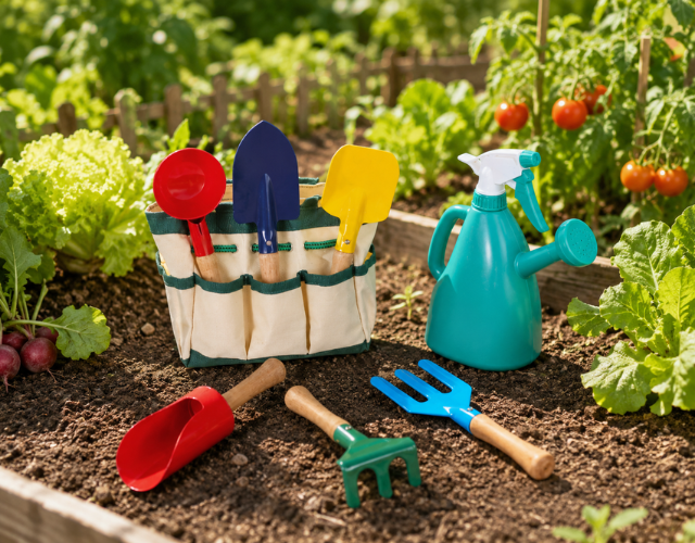 ensemble 8 outils de jardinage enfants