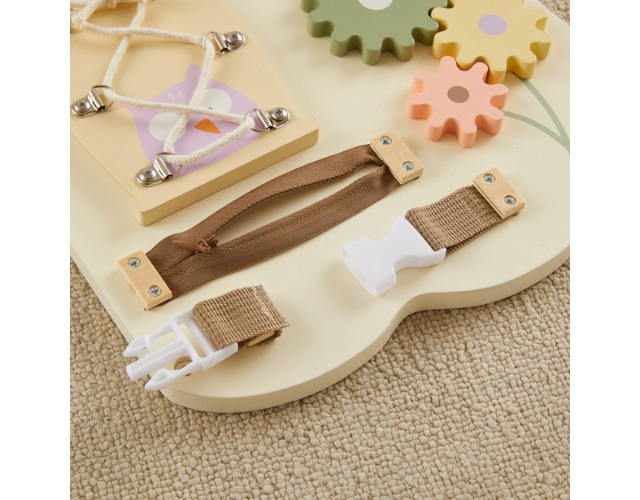 busy board montessori xxl – tableau d’activités géant chouette