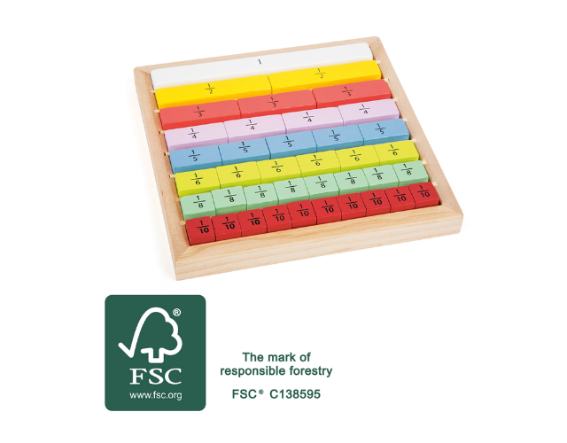 cadre de fraction montessori