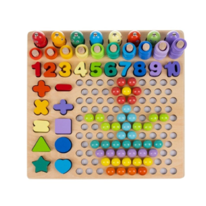 planche apprentissage montessori chiffres et perles