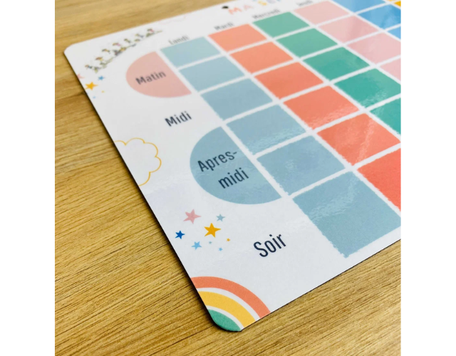 calendrier magnétique évolutif enfant – 140 magnets éducatifs