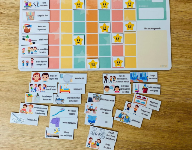 tableau de récompenses magnétique enfant
