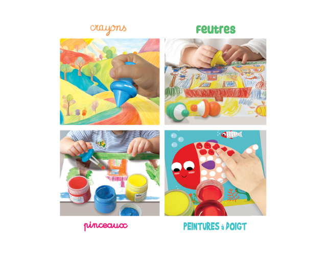 coffret dessin enfant ergonomiques – dès 1 an