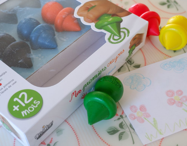 premiers crayons enfant ergonomiques x9 – dès 1 an