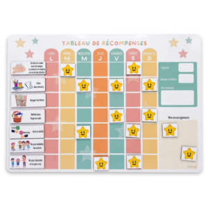tableau de récompenses magnétique évolutif spécial rentrée