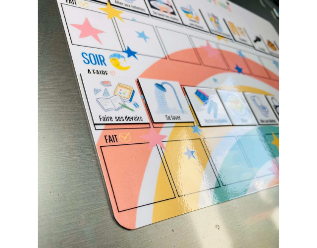 routine enfant matin et soir — tableau magnétique évolutif spécial rentrée