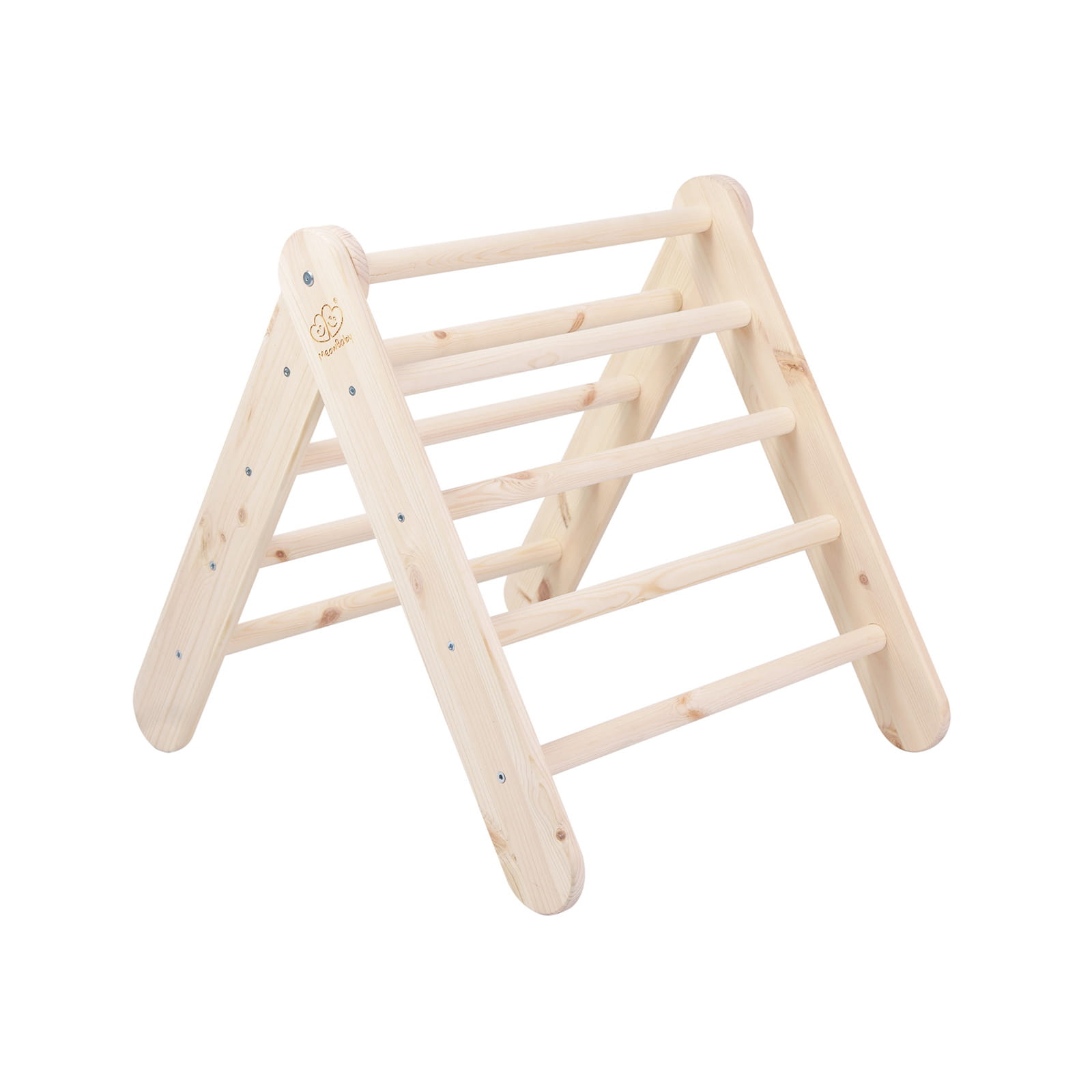 large wooden pikler ladder natural wood