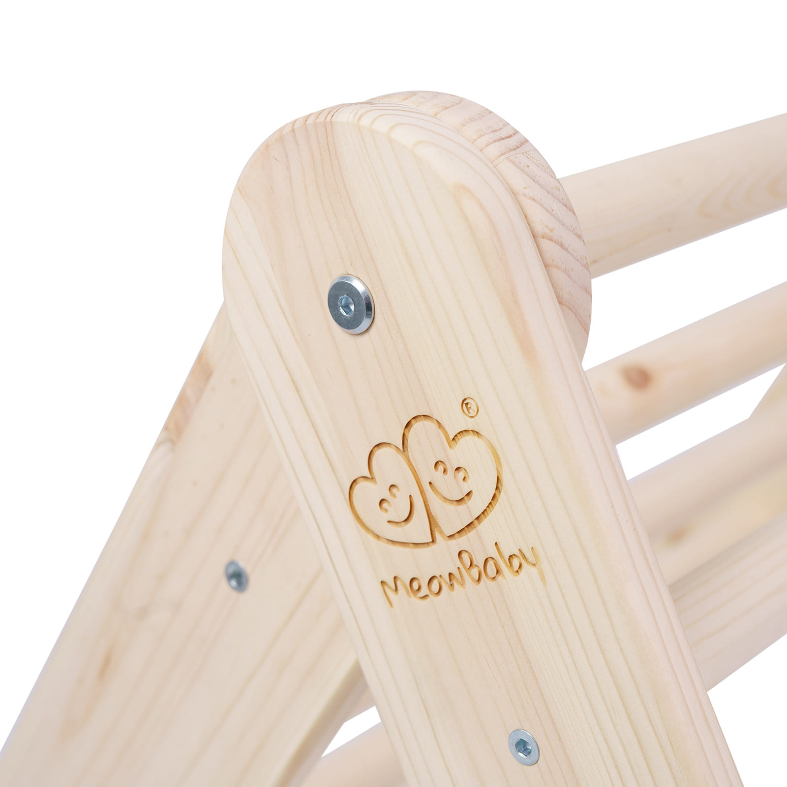 large wooden pikler ladder natural wood
