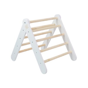 wooden pikler climbing ladder white