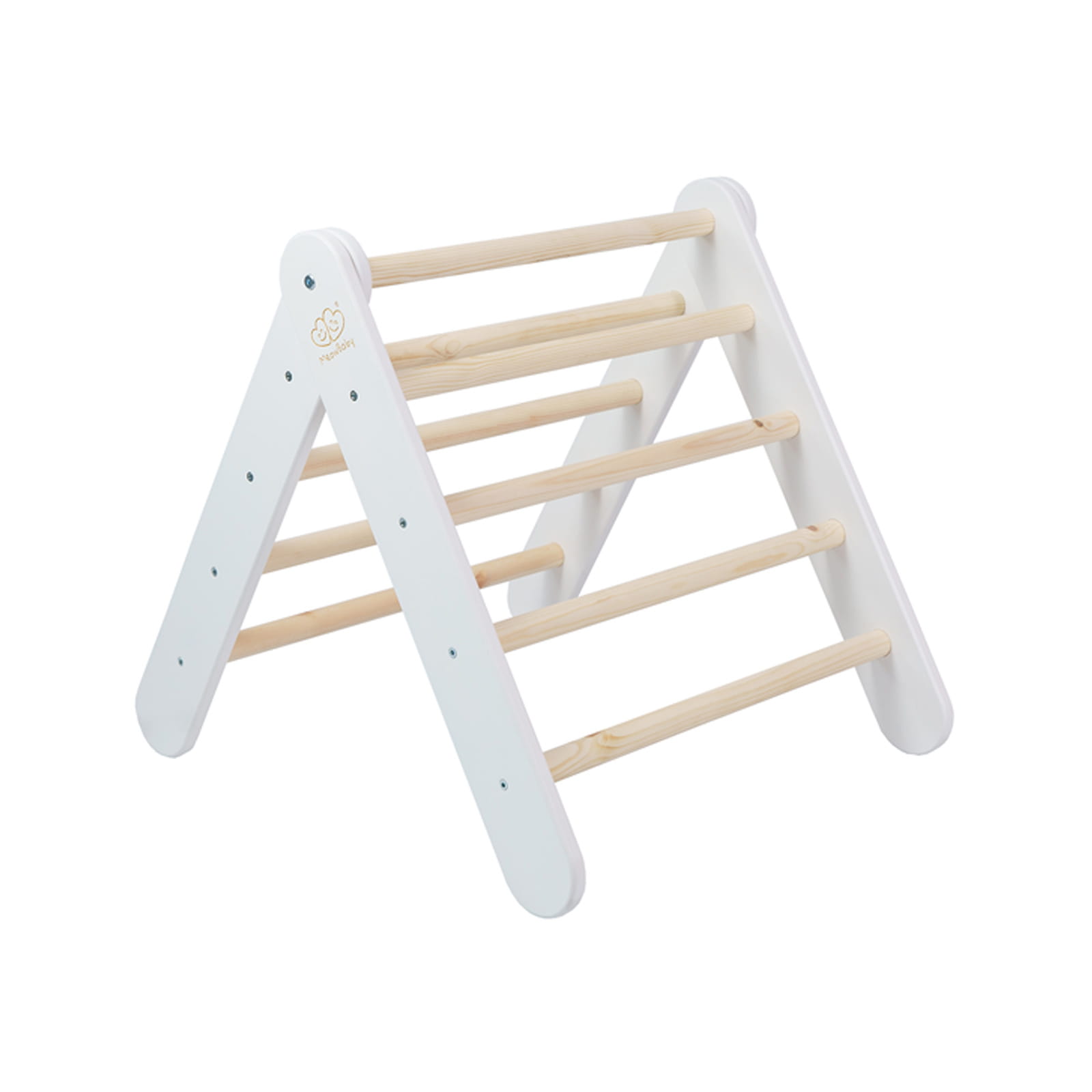 wooden pikler climbing ladder white