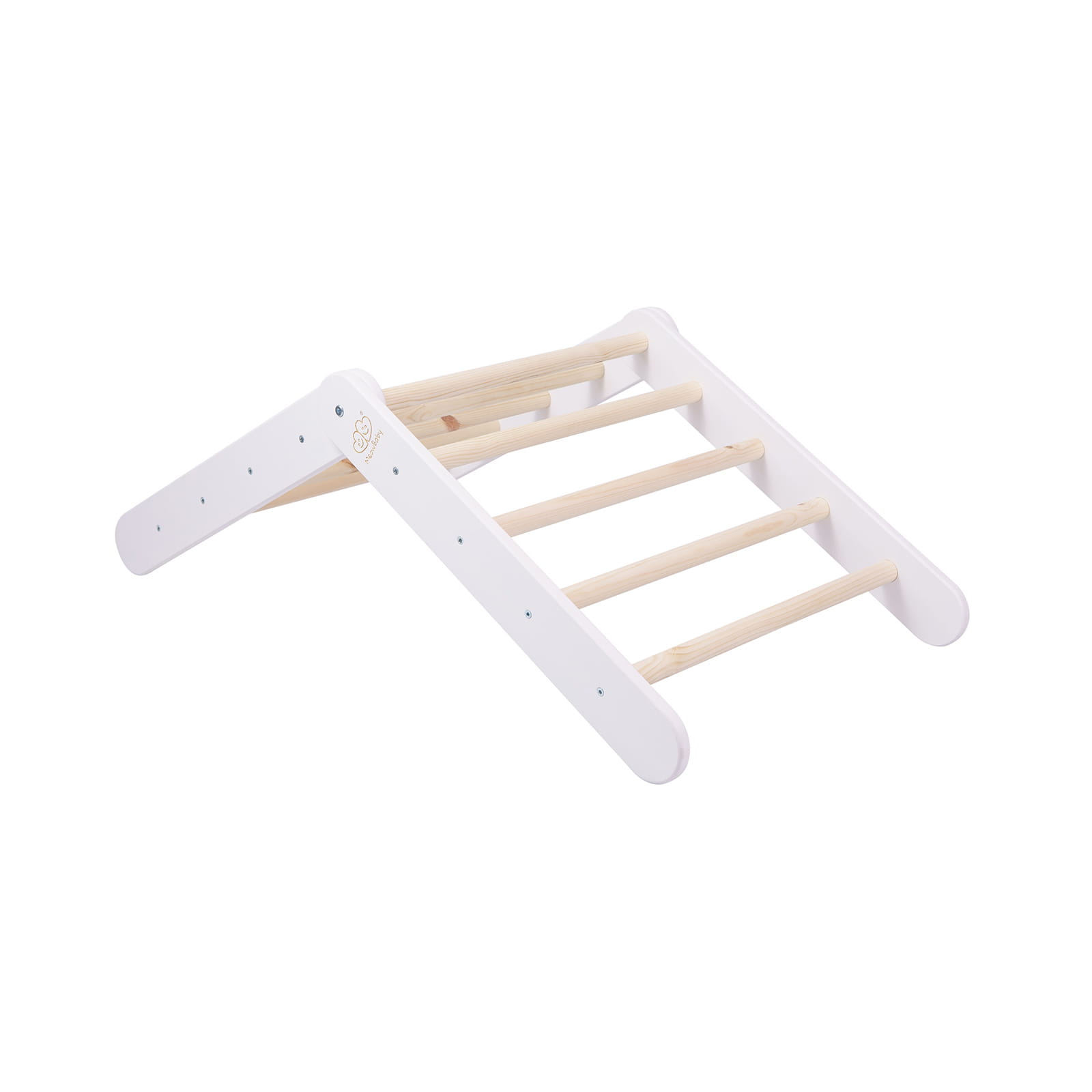 wooden pikler climbing ladder white