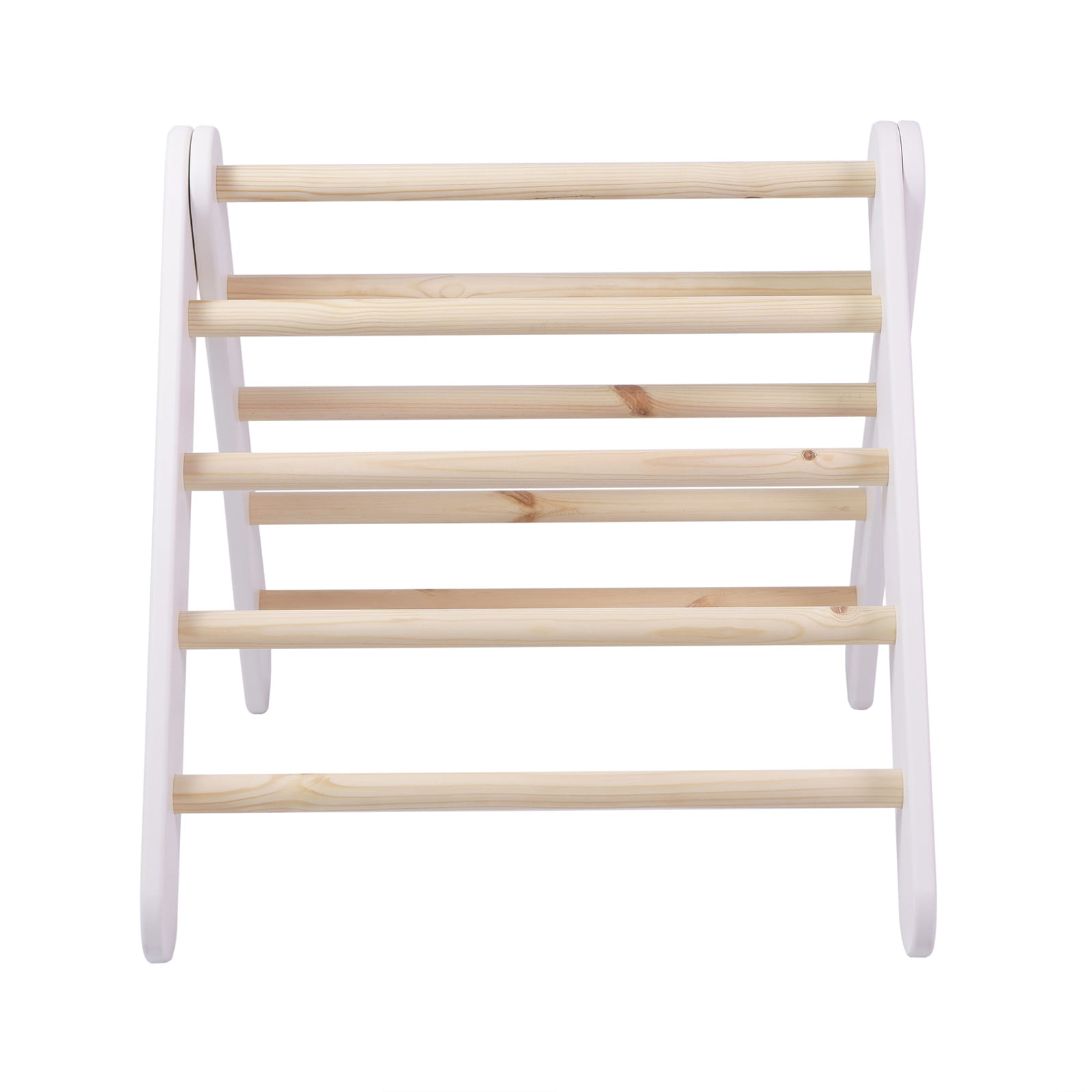 large wooden pikler ladder white