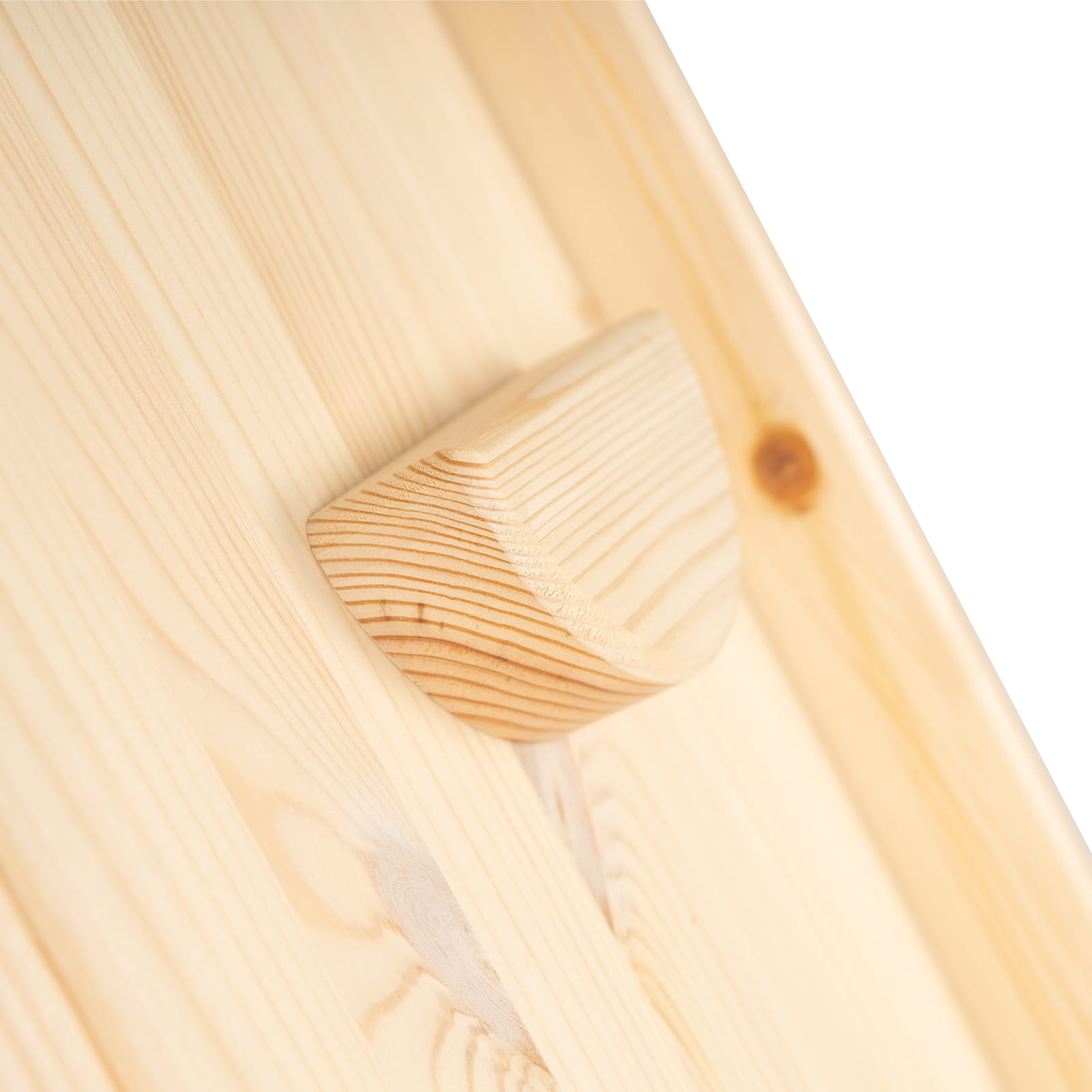 ladder with a slide climbing wall natural wood