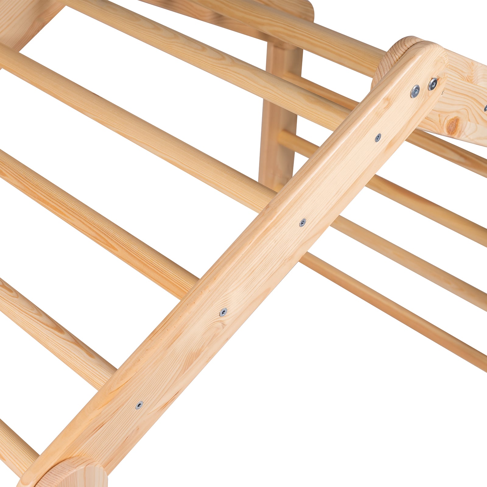 large wooden pikler ladder natural wood