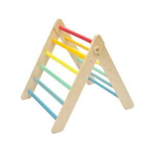 pikler wooden climbing triangle
