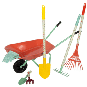 grand kit de jardinage avec outils & brouette