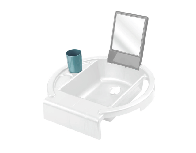 lavabo enfant fixation baignoire blanc