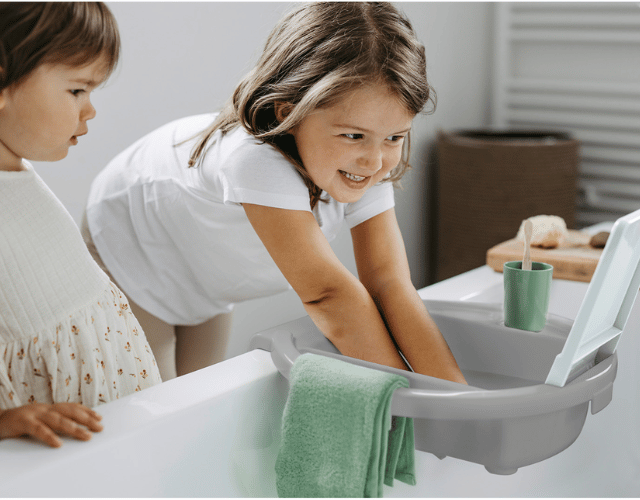 lavabo enfant fixation baignoire blanc