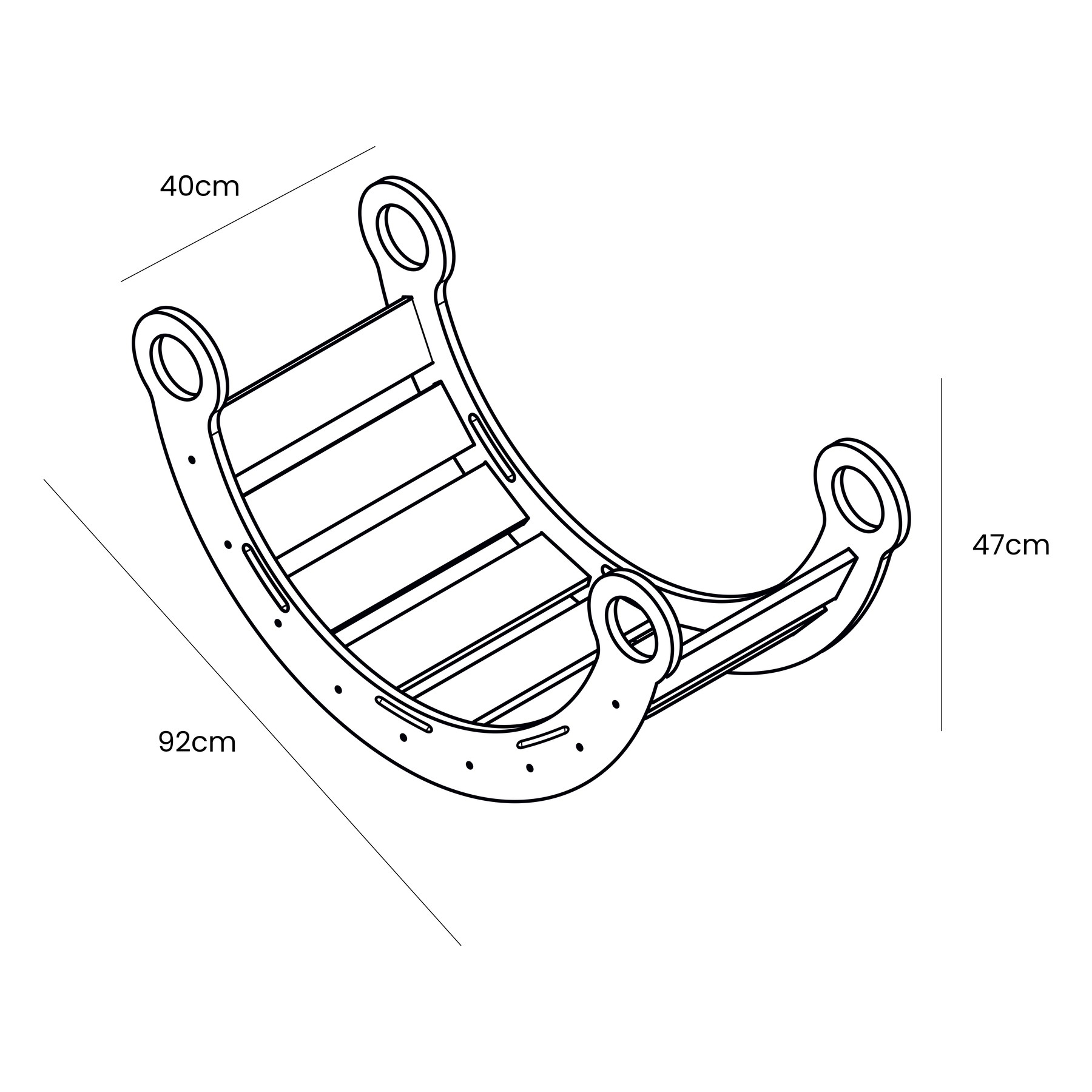 snug rocker for kids natural with grey pillow