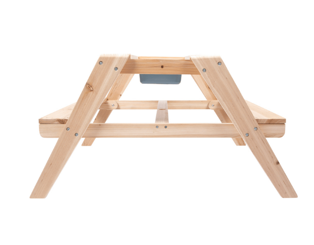 table de jardin en bois 2 en 1