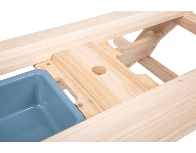 table de jardin en bois 2 en 1