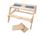 table de jardin en bois 2 en 1