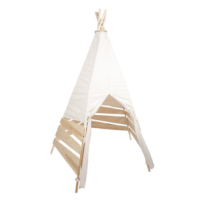tente tipi en bois intérieure & extérieure