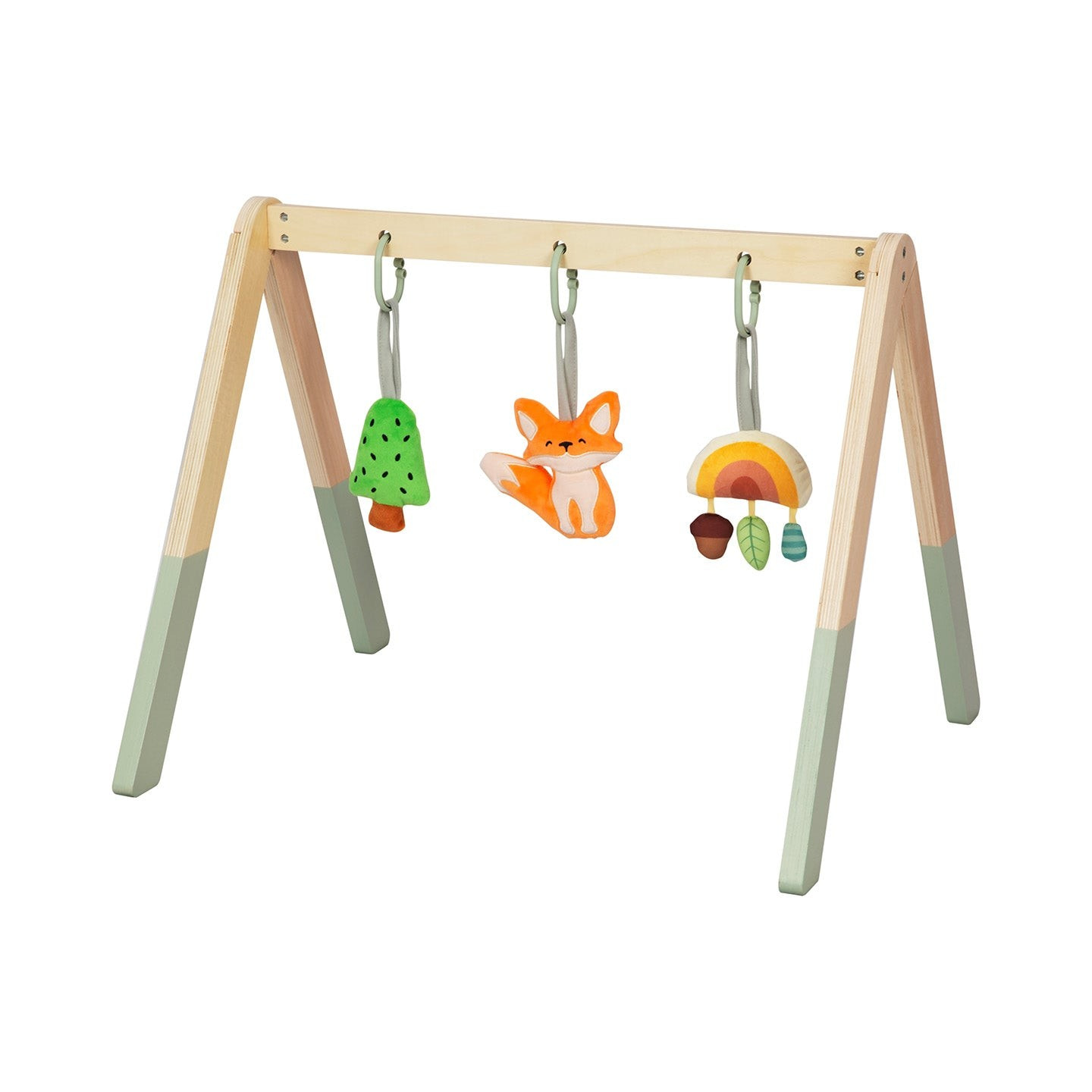 busykids montessori baby gym with hanging toys
