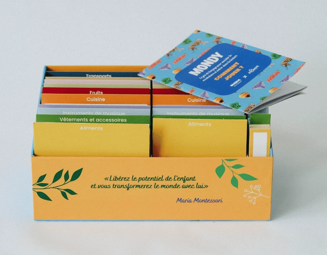 cartes de nomenclature montessori – giga mondy – 200 mots