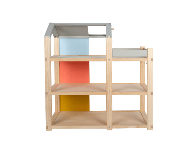 maison poupée bois avec meubles