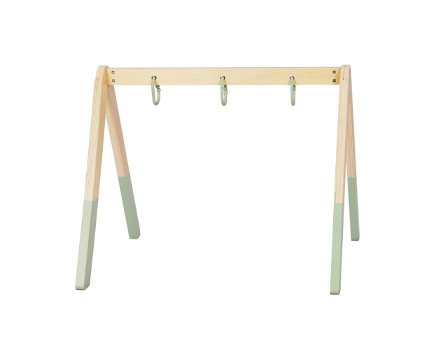 busykids montessori baby gym with hanging toys