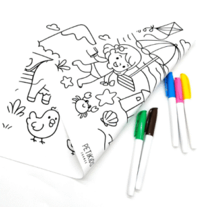 set de table à colorier en silicone 2 faces