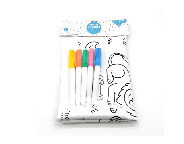 set de table à colorier en silicone 2 faces