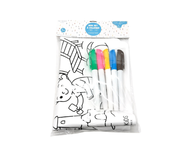 set de table à colorier en silicone 2 faces